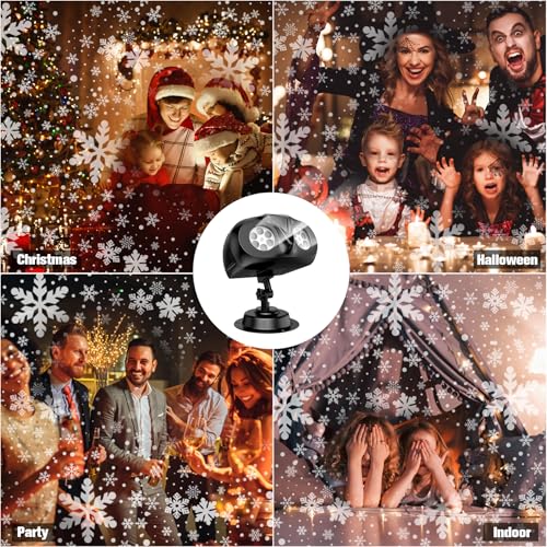 3D Ocean Wave & 72 HD Patterns Holiday Projection Light with Remote J727287