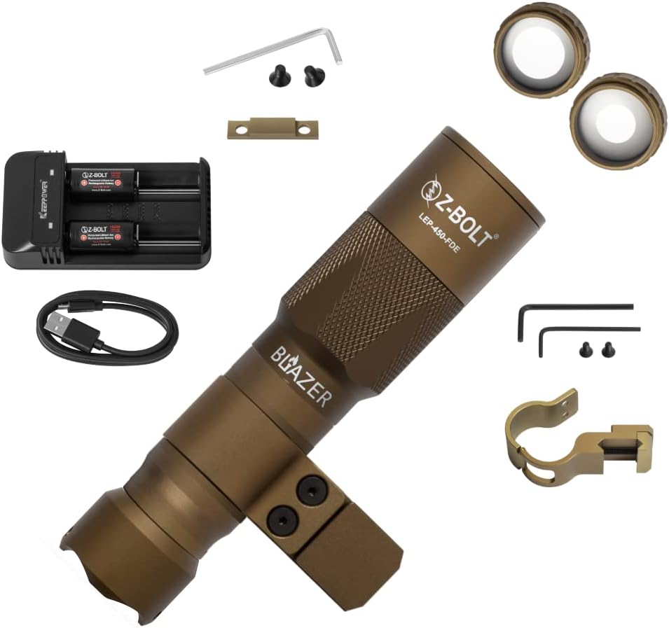 Blazer LEP White Light Illuminator & Flashlight with Rail Clamp Mount E903985
