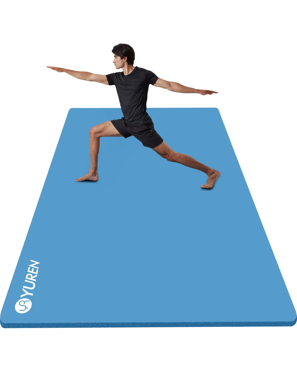 Extra Large 1/2 Thick Black Yoga Mat R27718