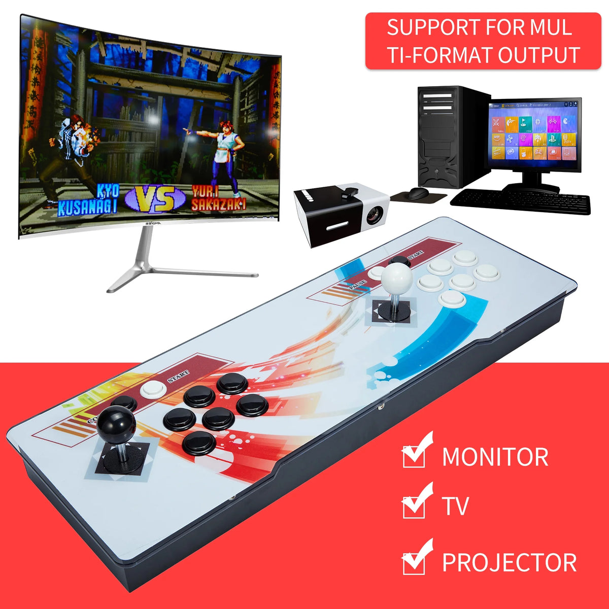 8000 Games in 1 Arcade Game Console Q3319