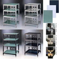 4 Frosted Glass Shelves AV Stand F7212