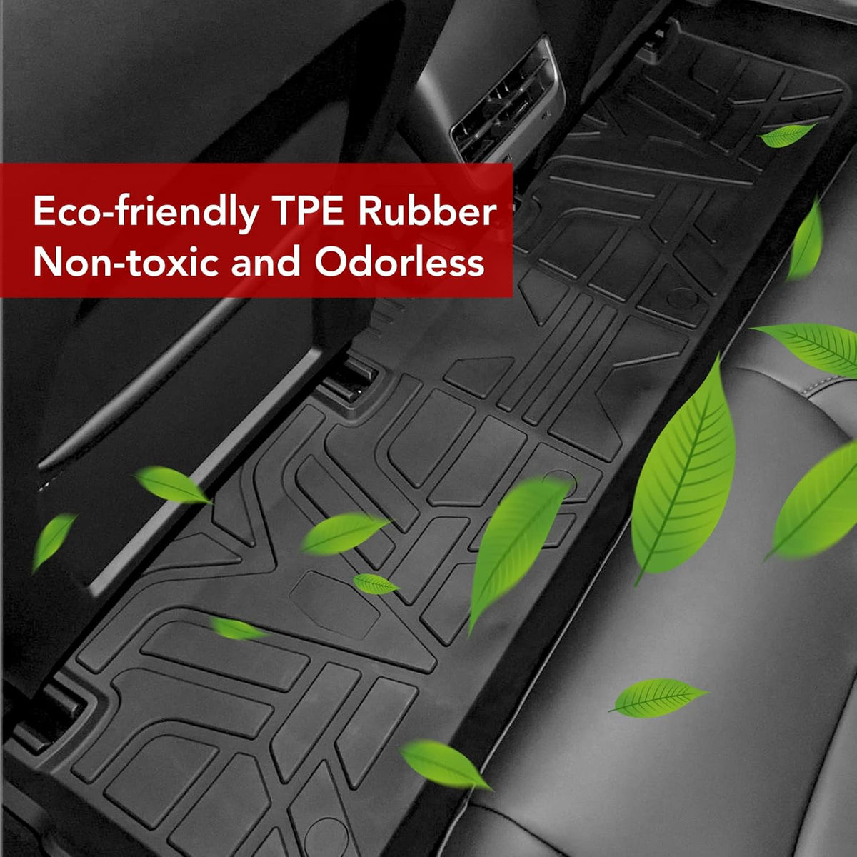 TPE Full Set Waterproof Floor Mats for Model 3 2021 2022 Y139