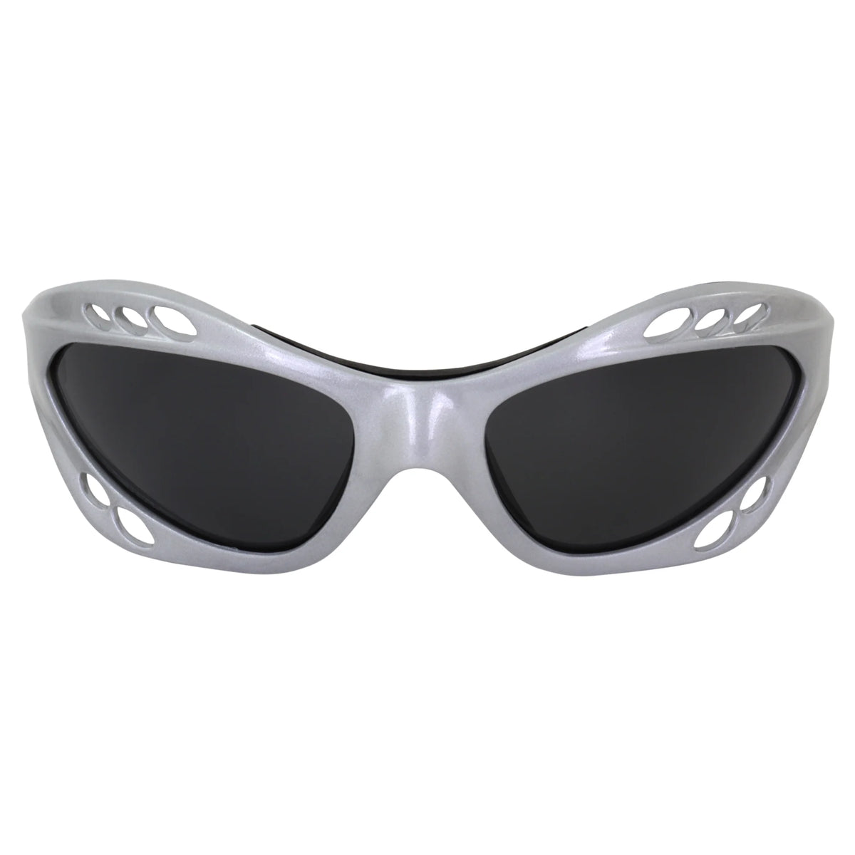2 Pairs Padded Polarized Sunglasses w/Strap Silver w/Smoke Lens Black w/Pink Mirror Lens H29600