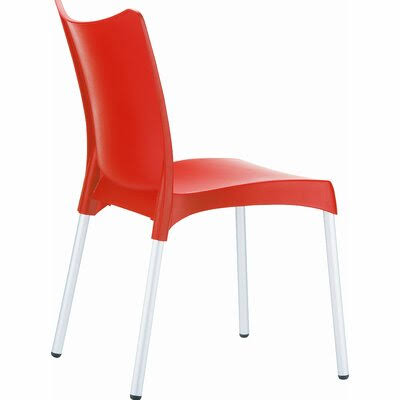 Red Stacking Patio Dining Side Chair B90566