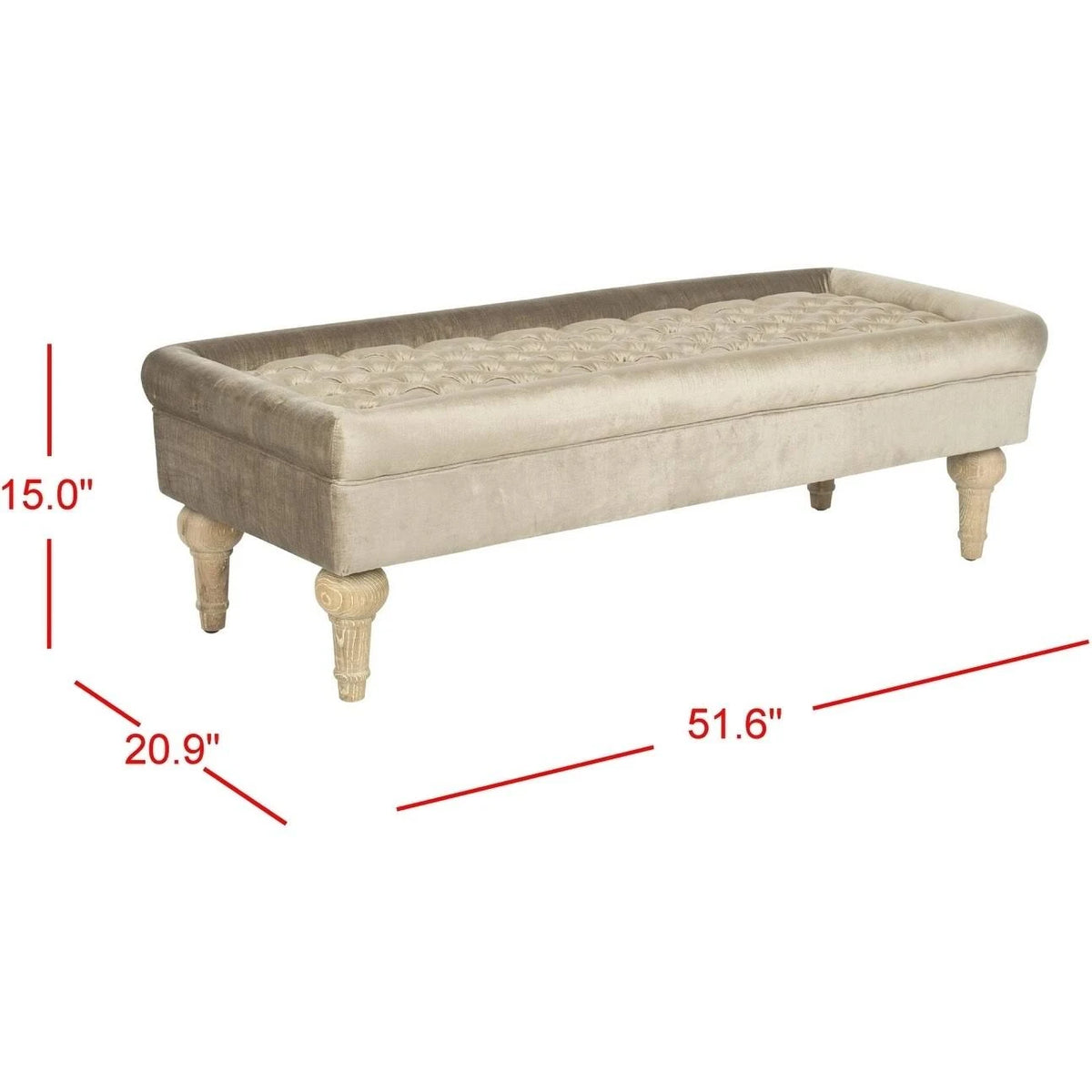 Antique Sage Cocktail Ottoman B335
