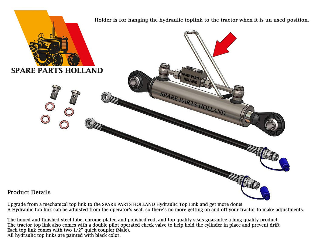 Hydraulic Top Link Cat. 2-2 with Locking Block F52197