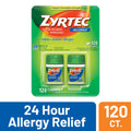 24 Hour Allergy Relief Tablets 10mg Cetirizine HCl 120 ct V45842
