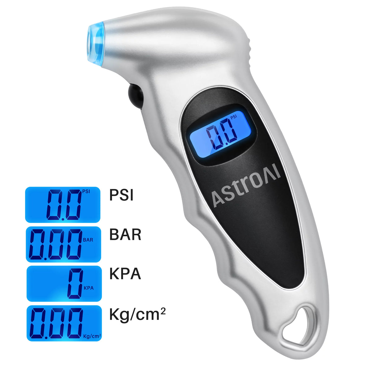 Tire Pressure Gauge, Digital Tester, Silver 1Pack L946