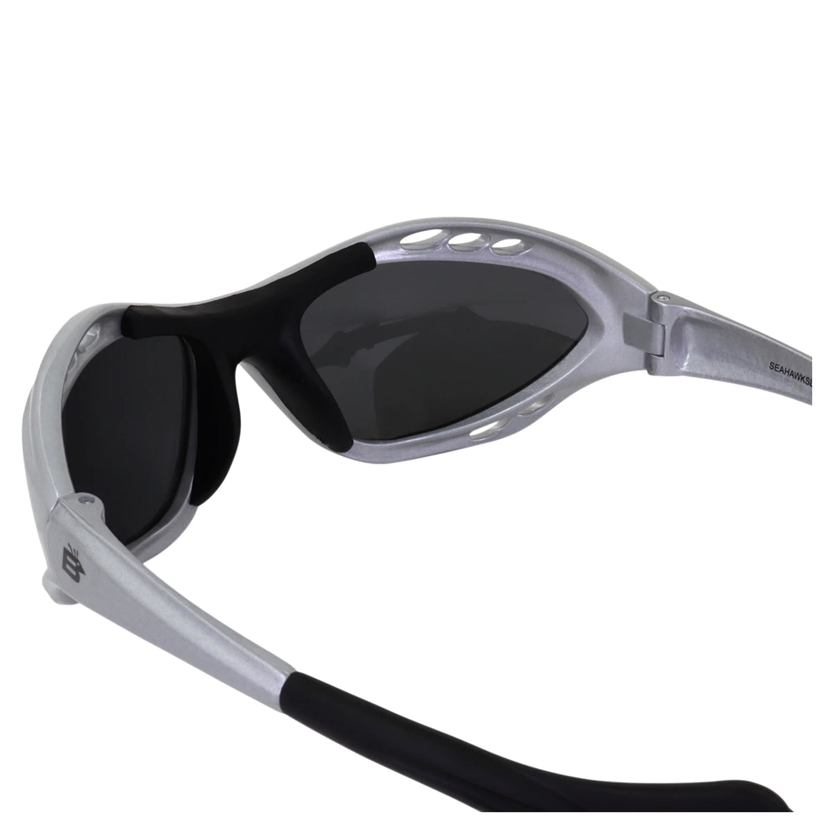 2 Pairs Padded Polarized Sunglasses w/Strap Silver w/Smoke Lens Black w/Pink Mirror Lens H29600