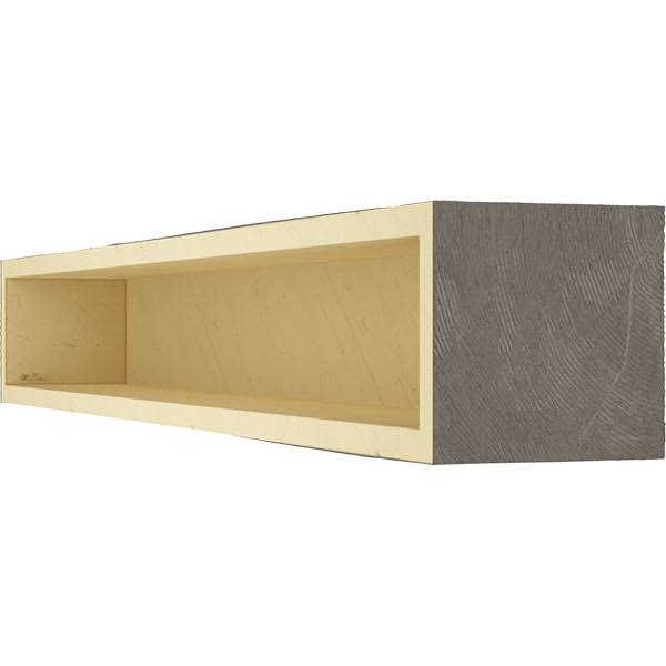 Sandblasted Faux Wood Fireplace Mantel, Aged Cedar R62063