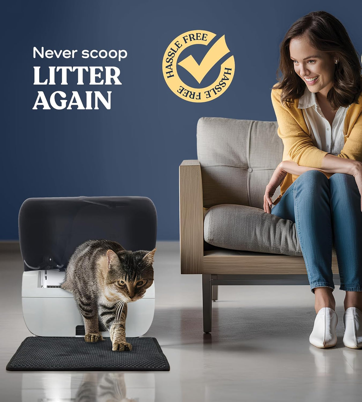 Self Cleaning Cat Litter Box with Odor Eliminator K6365