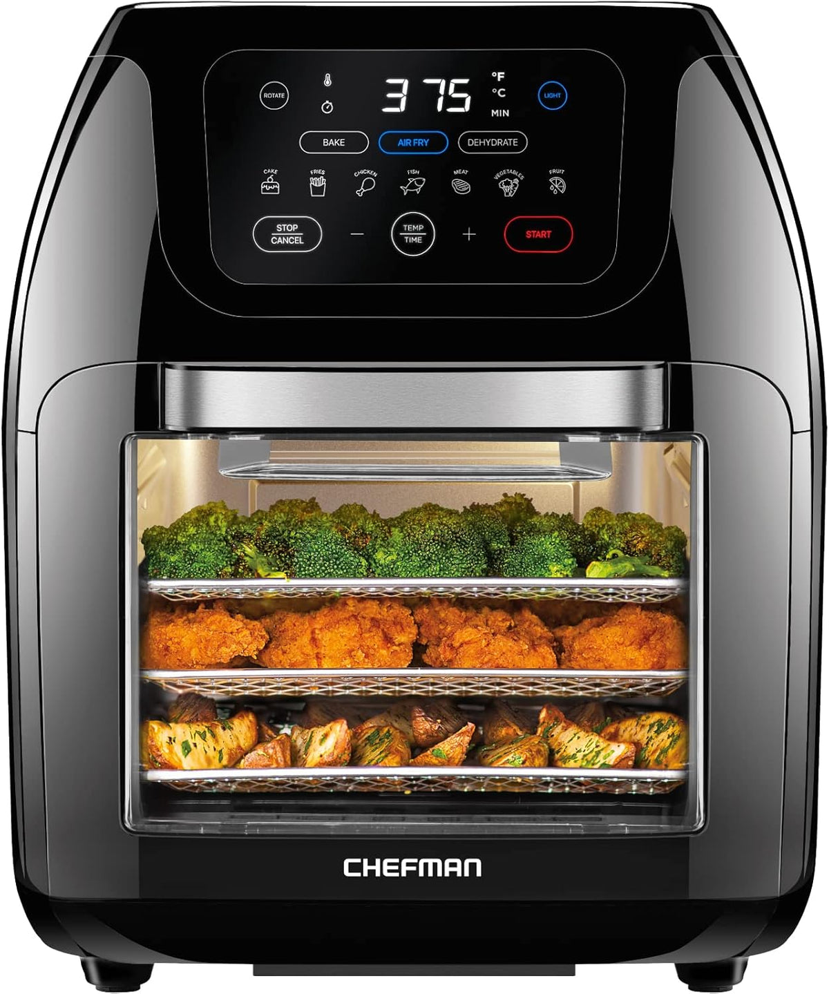 10L 3.6Qt Air Fryer with Rotisserie Dehydrator S934006
