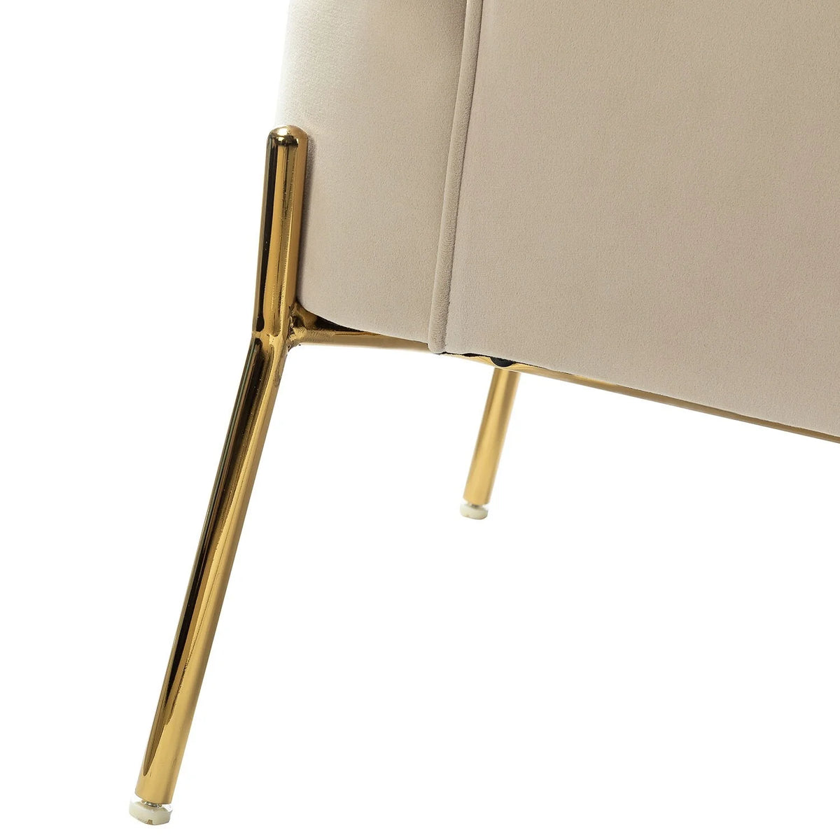 Modern Velvet Accent Chair with Metal Legs E9027