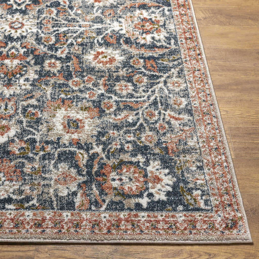 White Multi Gray Area Rug R9979