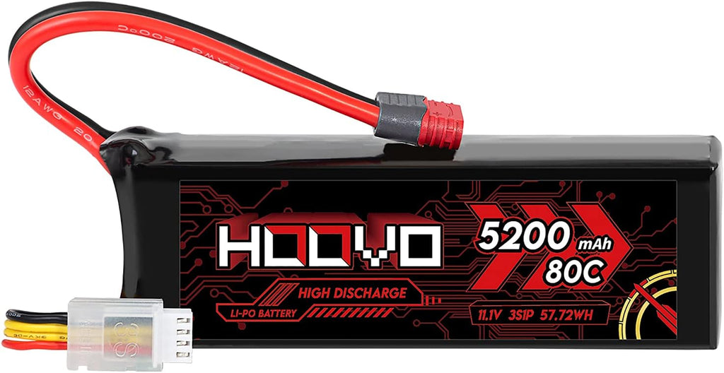 3S 11.1V 80C 5200mAh LiPo Battery with Deans T Plug 2 Packs J63920