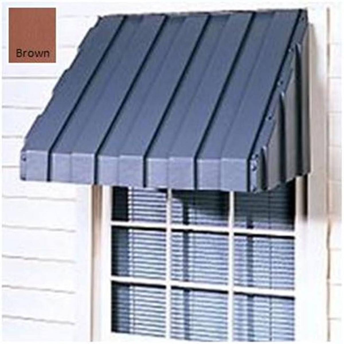 Brown 42 in. Window Awning F986