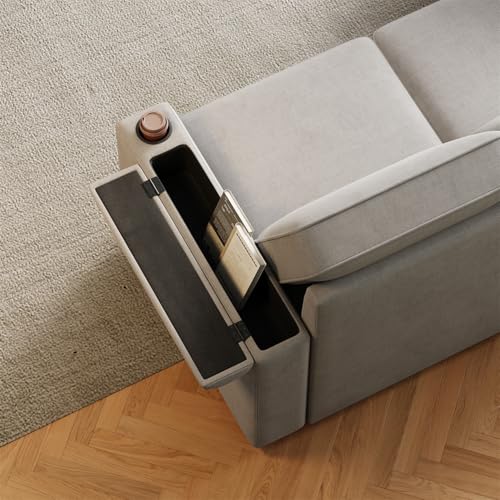 Black Sleeper Sectional Sofa with Pull Out Bed and Storage Chaise R122