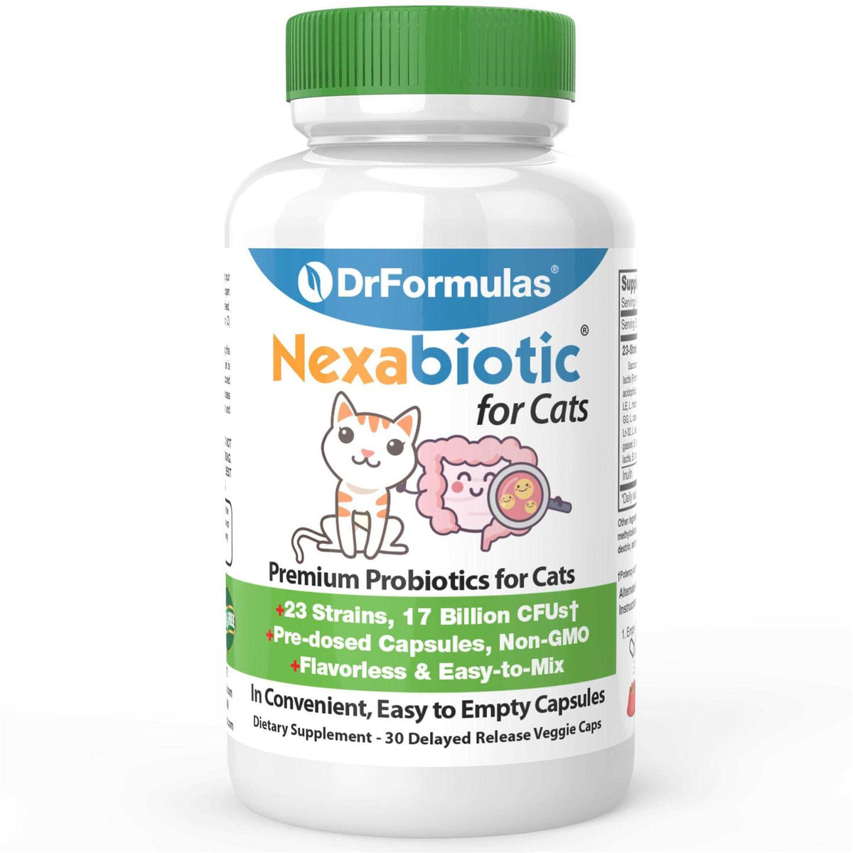 Probiotics Powder for Cats with Saccharomyces Boulardii Lactobacillus Acidophilus W9173