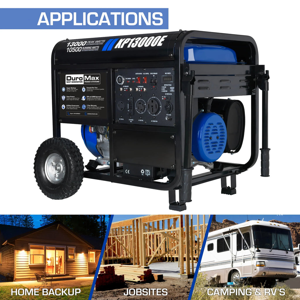 13,000 Watt Portable Gas Powered Generator I938938