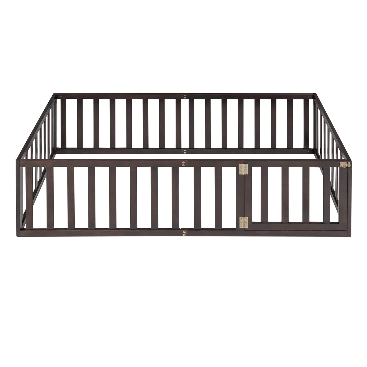 Wood Floor Bed with Fence and Door P37932