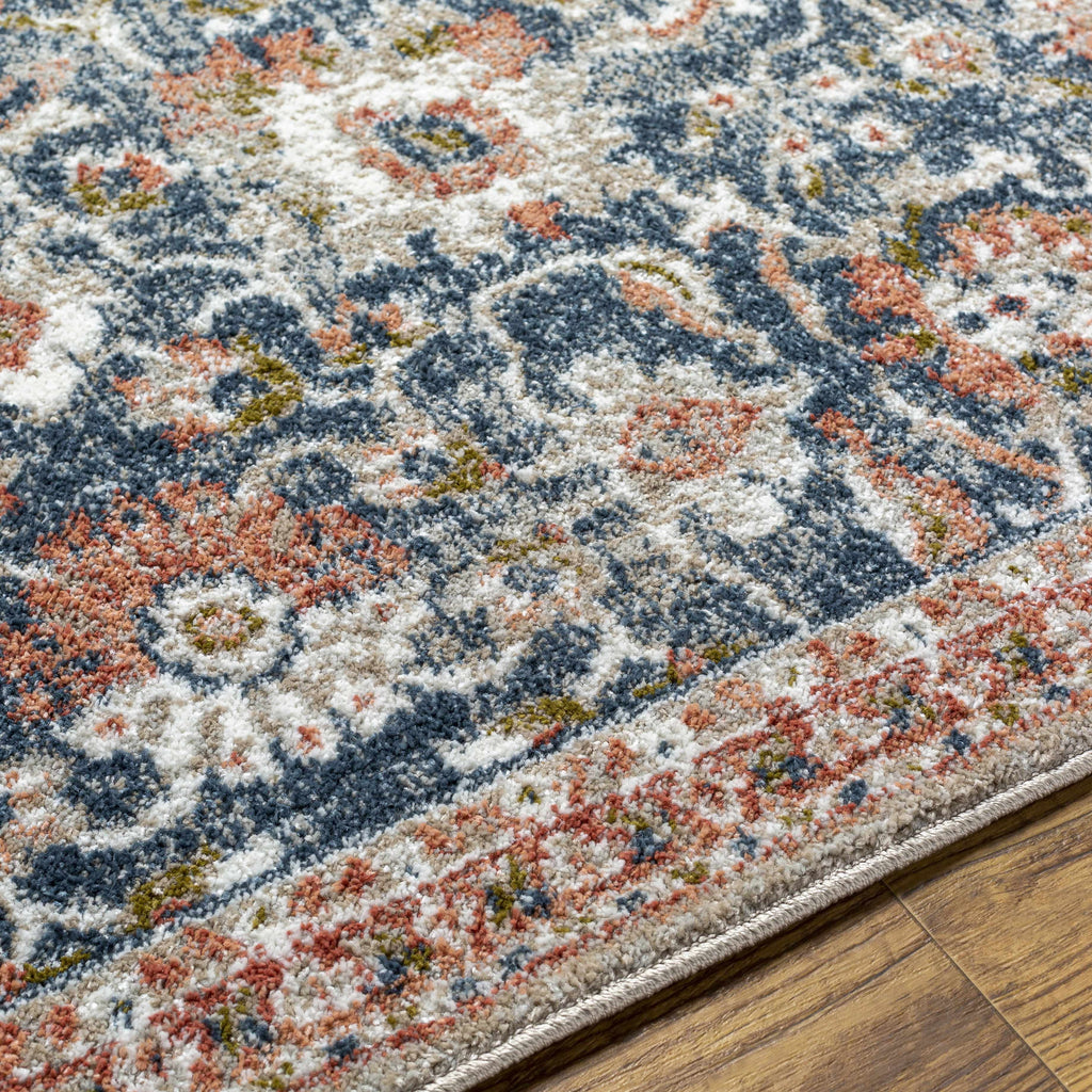 White Multi Gray Area Rug R9979