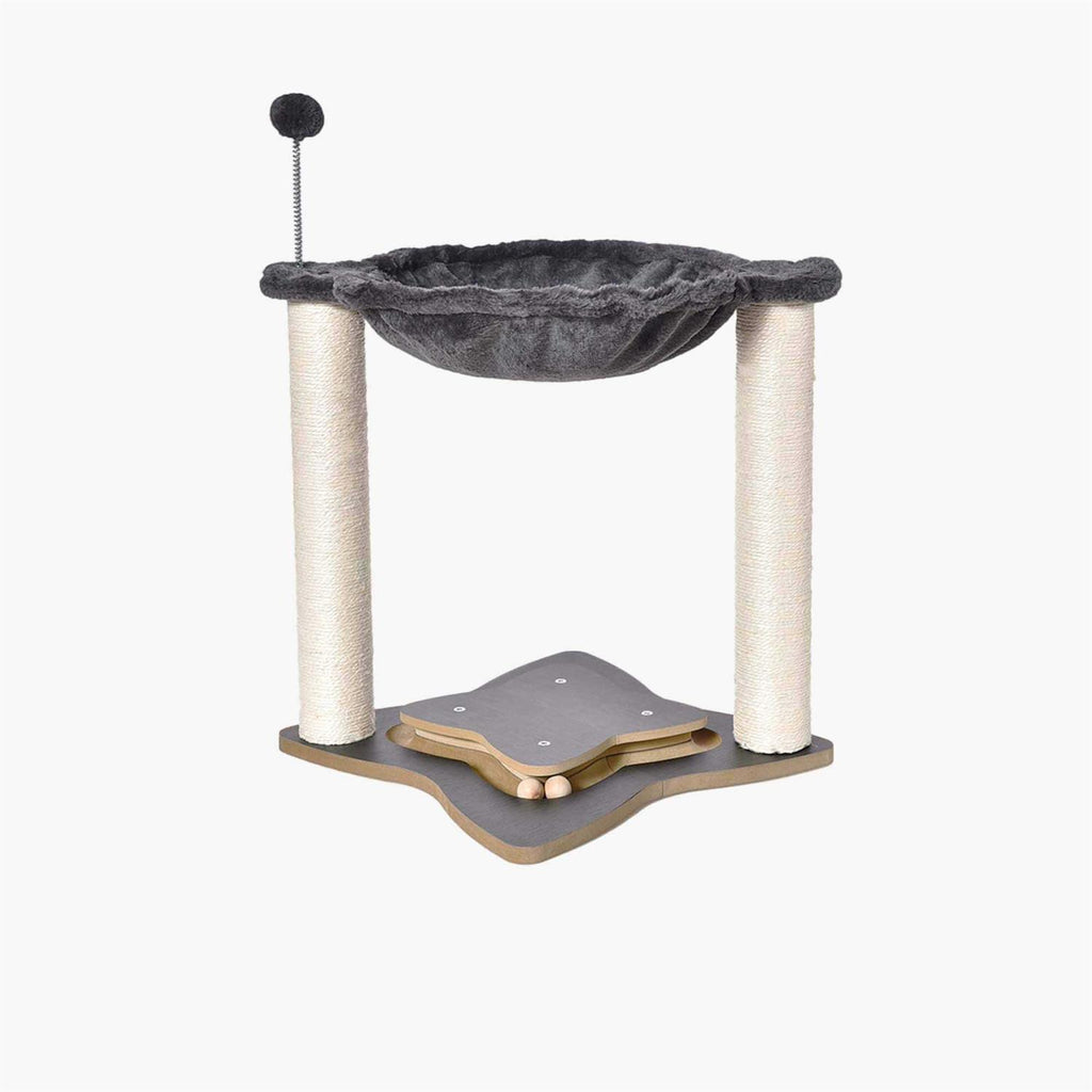 3 in 1 Cat Scratching Post with Hammock F272358