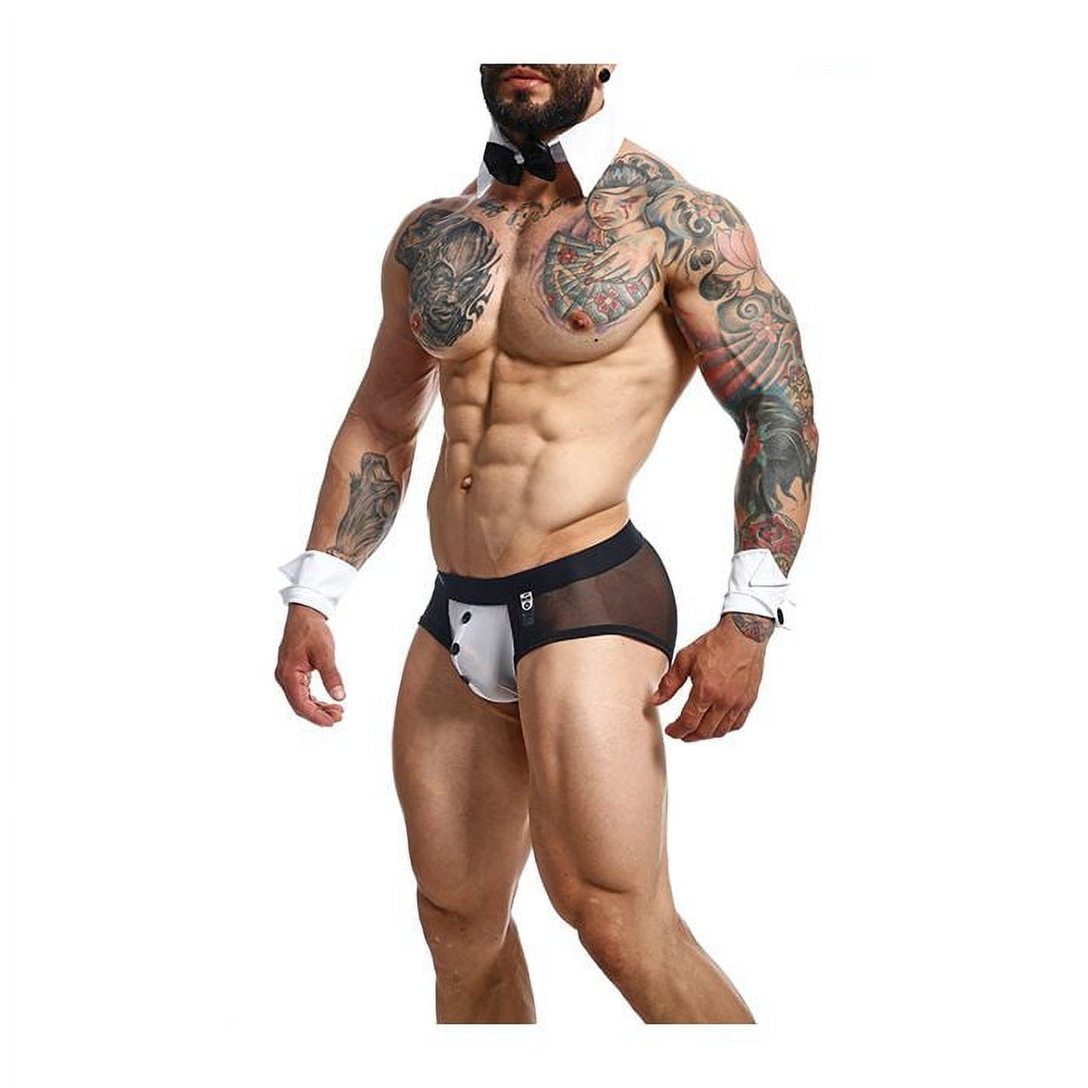 Black/White Sm Bow Tie Brief W423071