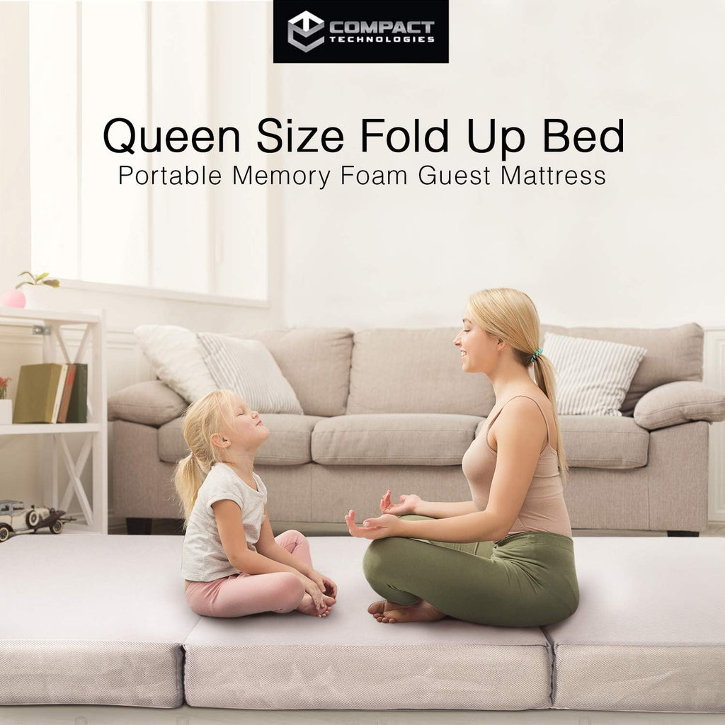 Twin Tri-Fold 6 Inch Memory Foam Mattress with Case M1877