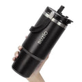 30 oz Insulated Stainless Steel Tumbler with Handle, Lid and Straw G889