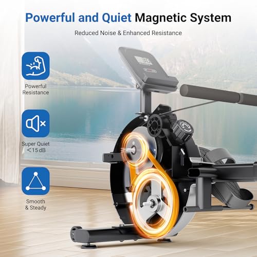 Magnetic Rowing Machine 350 LBS 16 Levels O5048