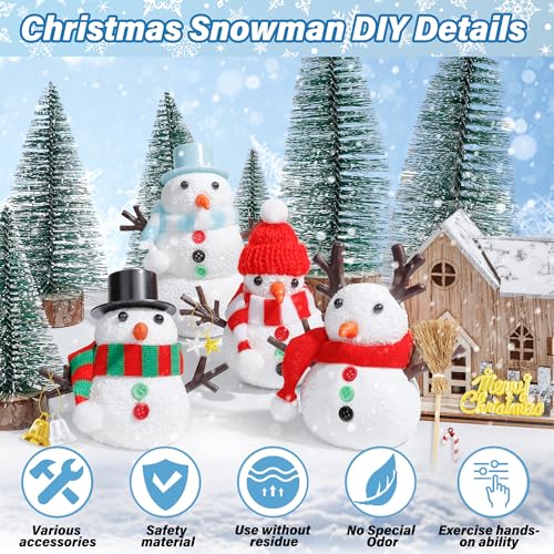 48 Pack Snowman Kit Christmas Crafts DIY Toys Kit E67353