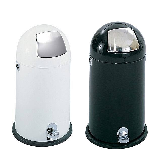 White Dome Step-On 12-Gallon Waste Receptacle A252