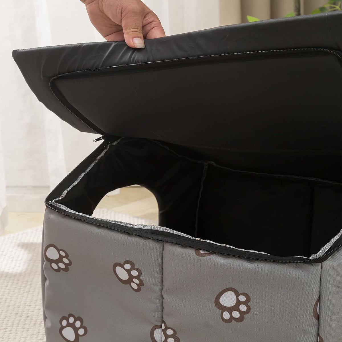 Grey Large Weatherproof Insulated Cat House I4768