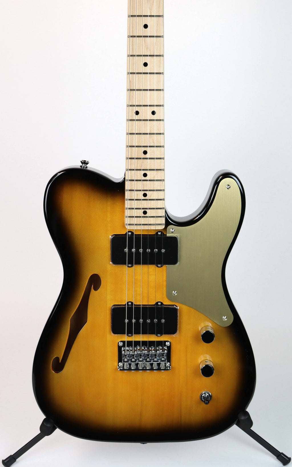 2-Color Sunburst Thinline Electric Guitar O726