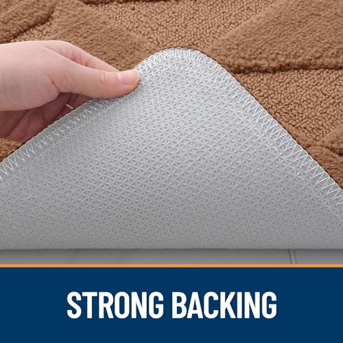 Non-Slip Absorbent Washable Door Mat (59x36 inches, Black) E6219