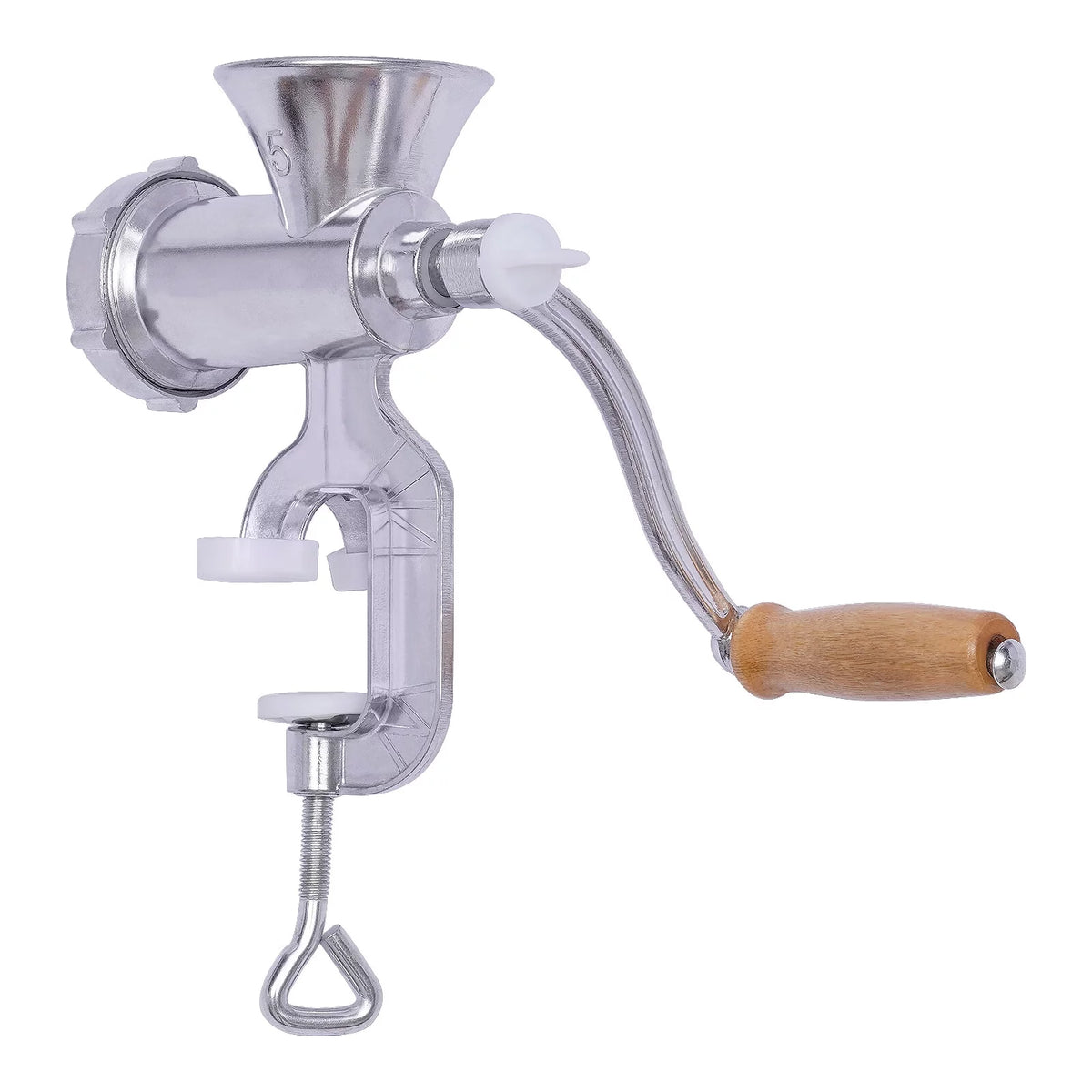 Manual Meat Grinder Aluminum Alloy Food Mincer Sausage Filler Hand Crank Meat Mincer Mixer with Tabletop Clamp D231