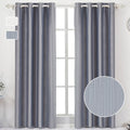 90% Blackout Curtains Set of 2 Panels, Light Gray, 52 x 84 inch C91312