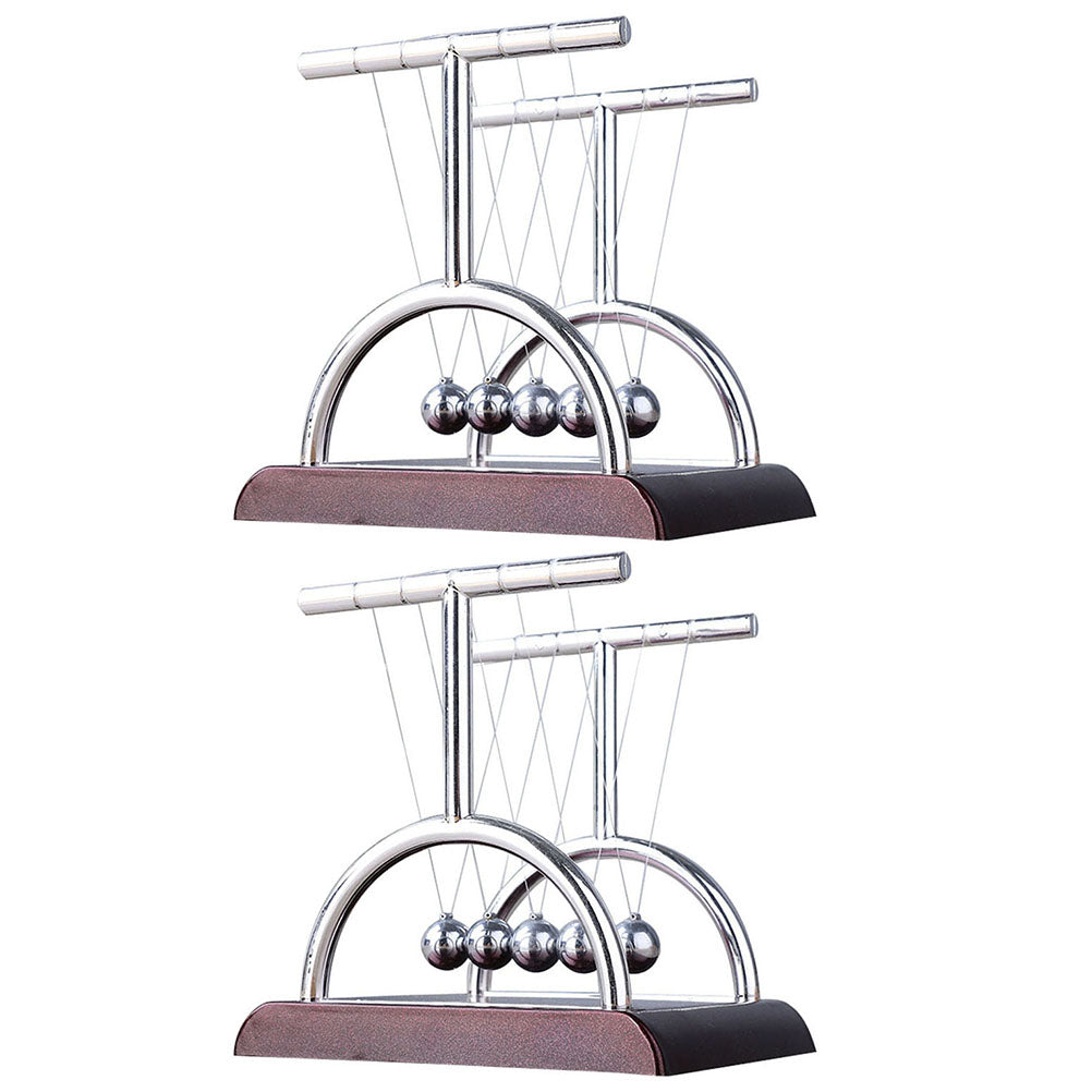 2pcs Newtons Cradle Desktop Pendulum Science Motion Swing Desk Ornament C531