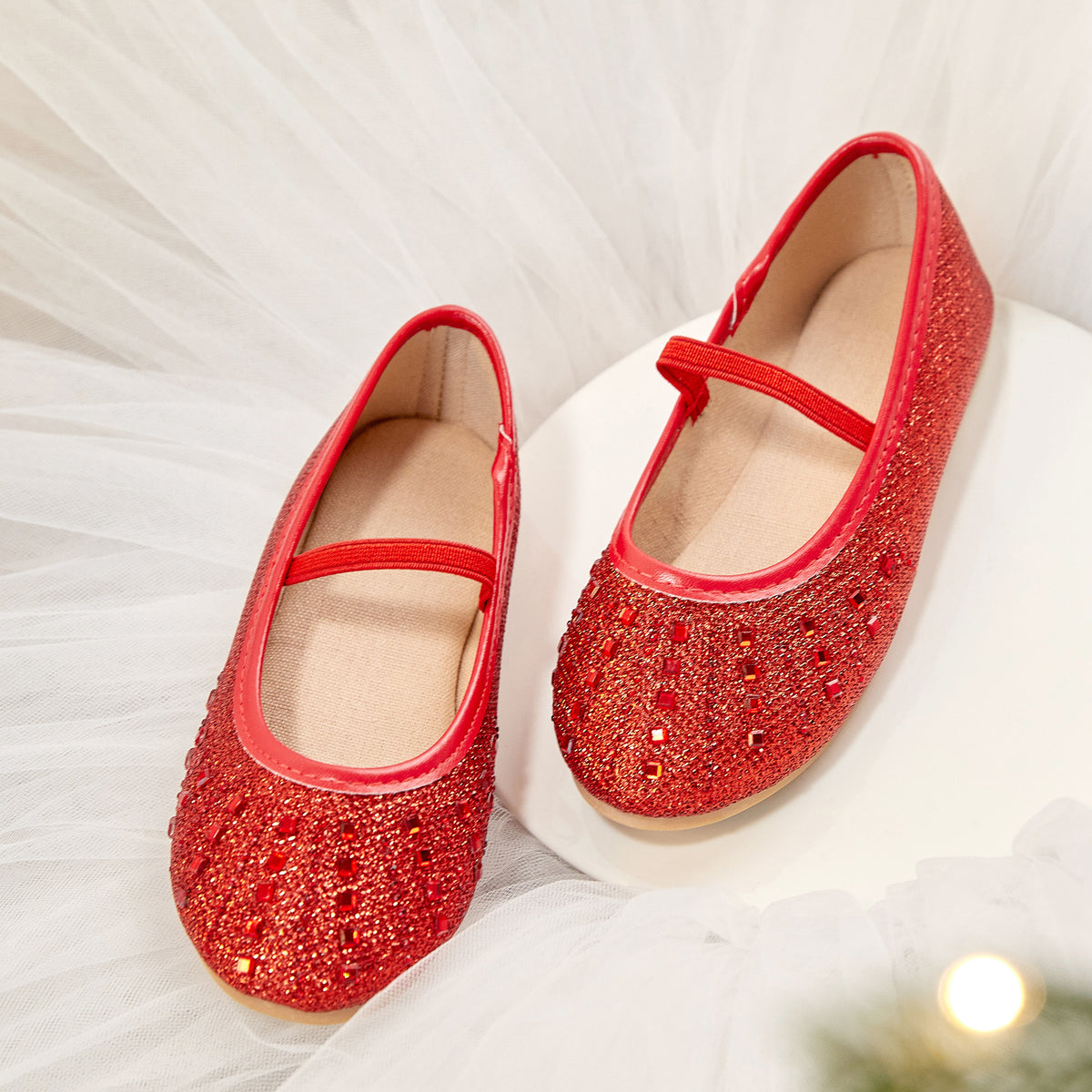 Girls Mary Jane Ballerina Flats Size 9 Slip-on Shoes A683