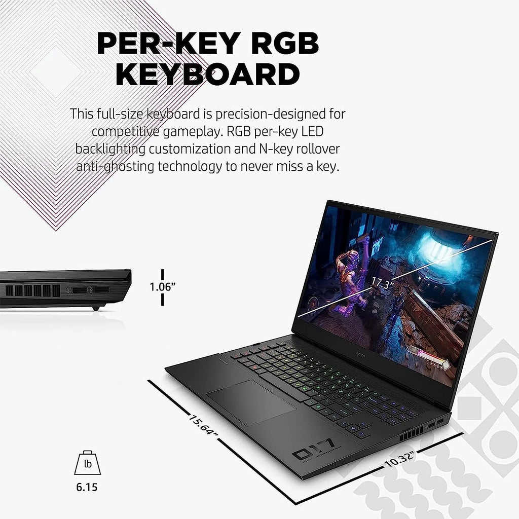 17.3" 165Hz Gaming Laptop Intel Core i7 32GB DDR5 1TB SSD RTX 3070Ti O9273