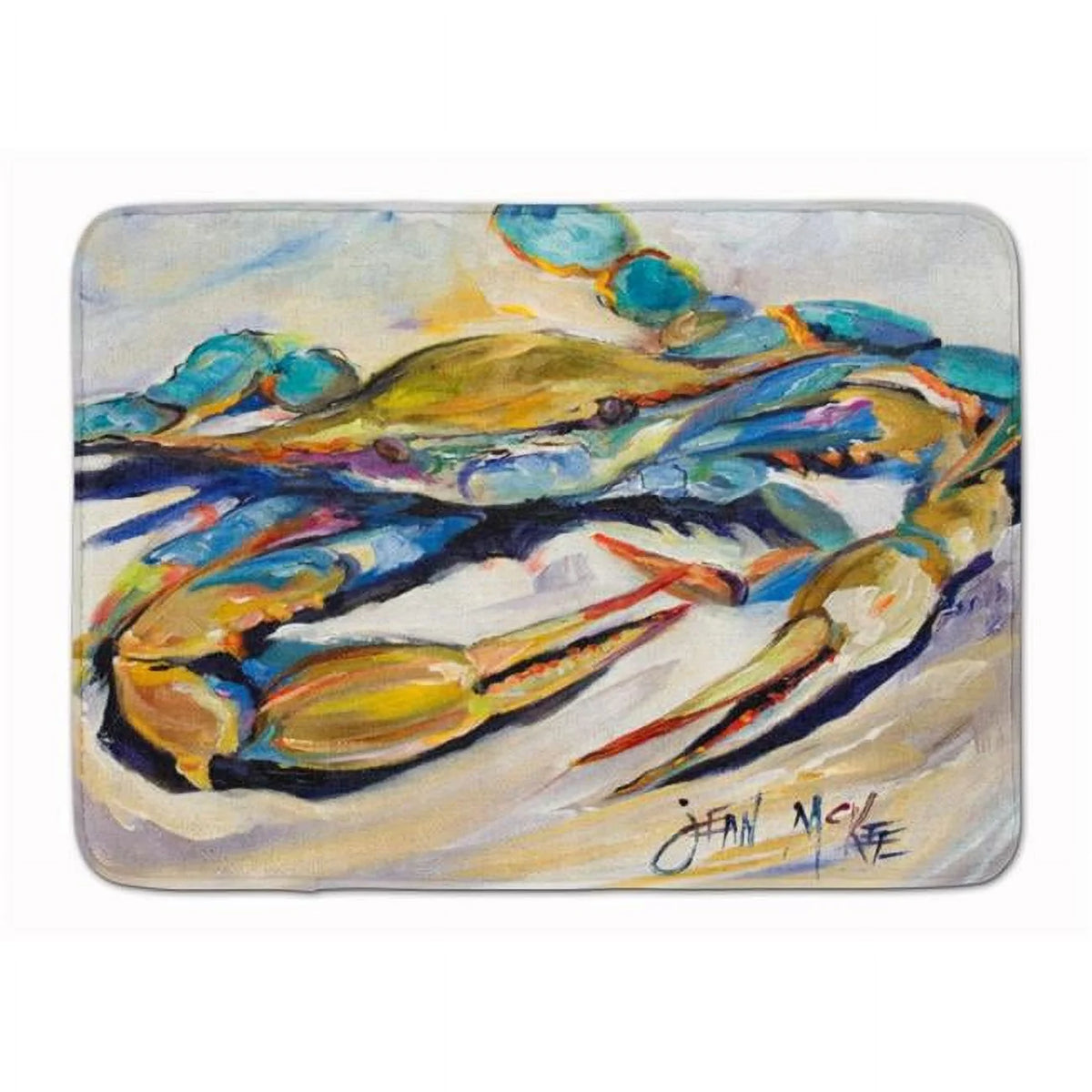 Blue Crab Machine Washable Memory Foam Mat L9722