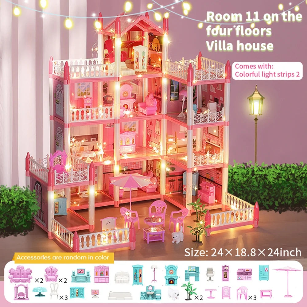 Pink Princess Castle Toy House T9567