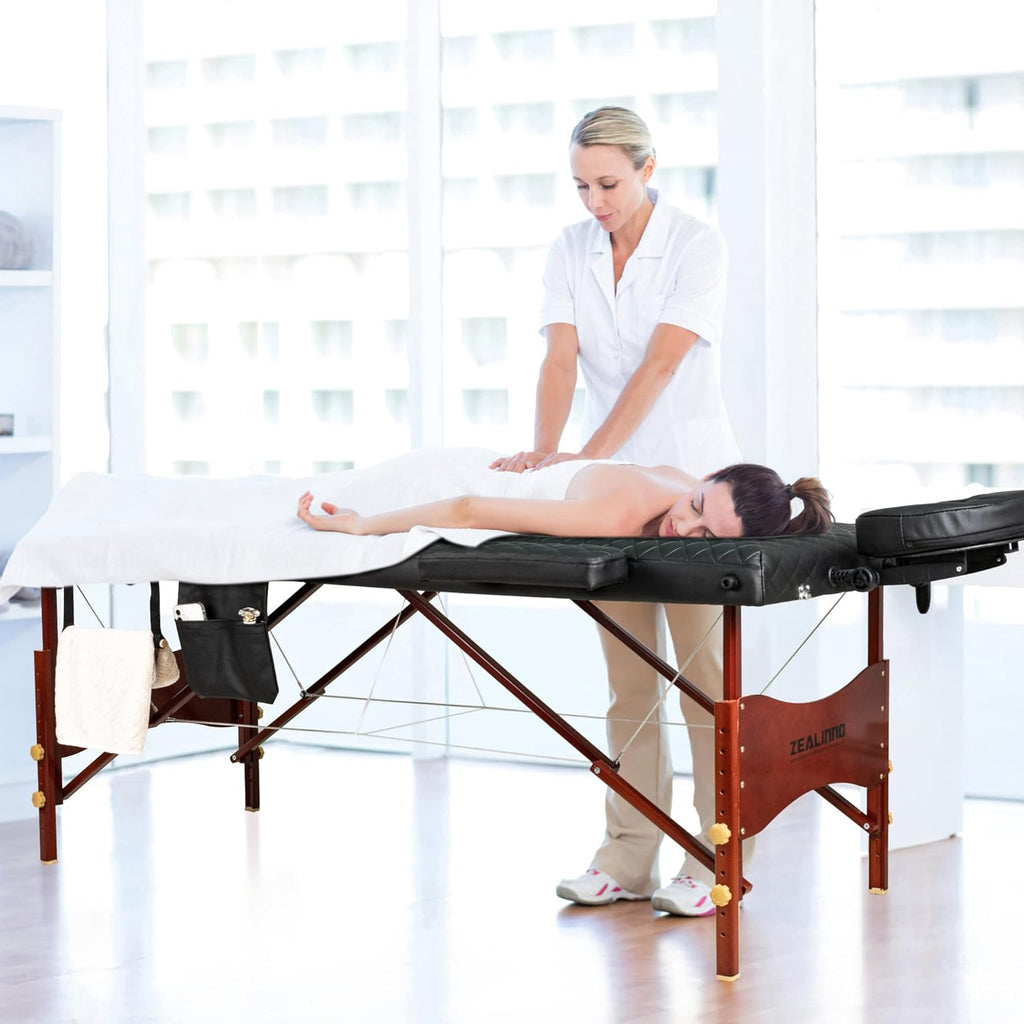 Portable Memory Foam Massage Table with Carrying Case X43007