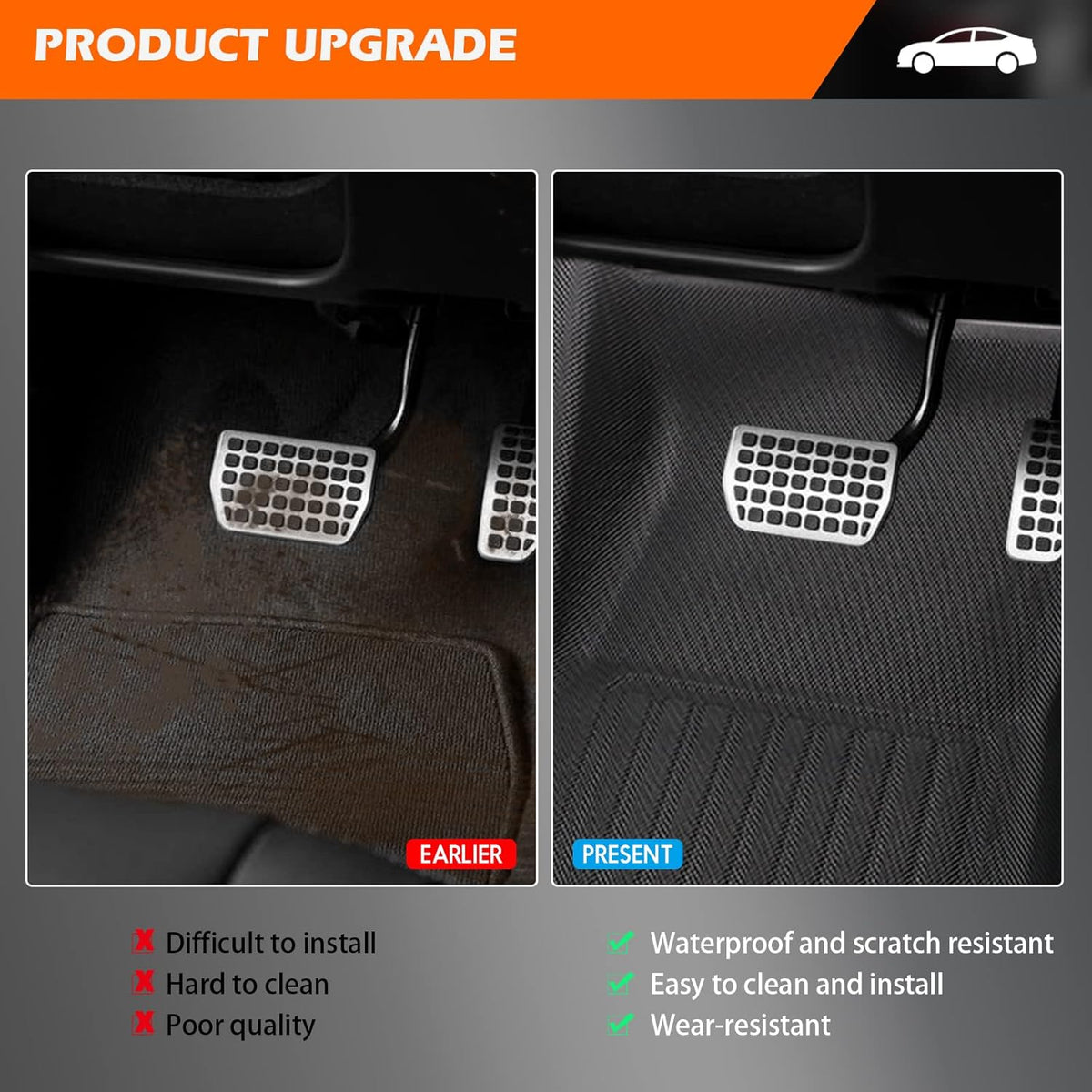 Model Y All Weather 3D TPR Floor Mats N902798