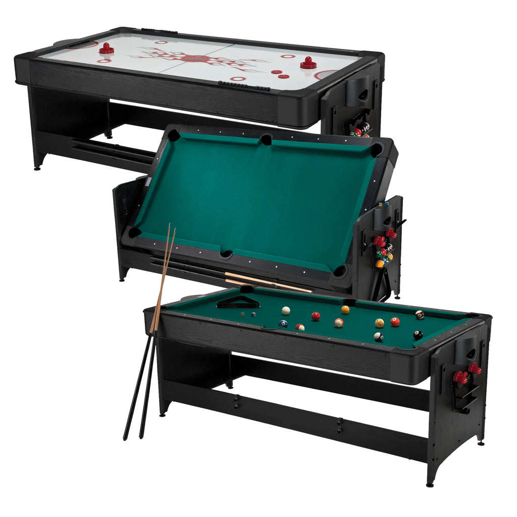 7' 2-in-1 Billiards and Air Hockey Game Table H14334
