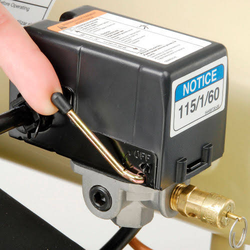 Portable Electric Air Compressor, 4 Gallon, Twin Stack B739