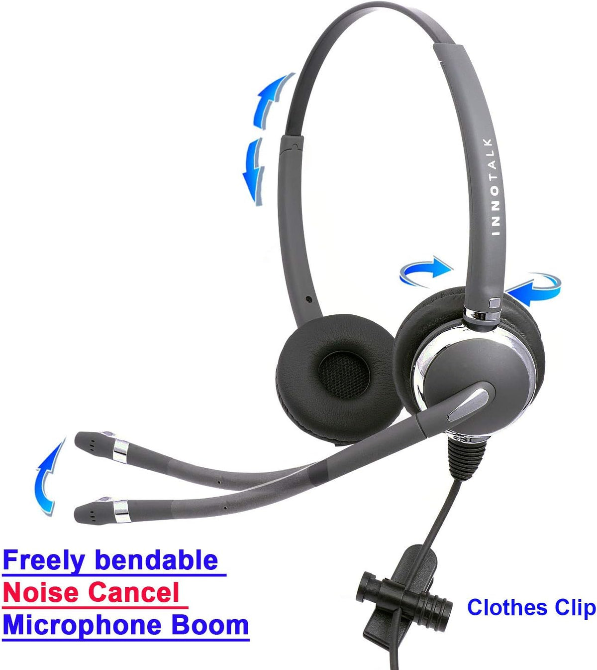 Binaural Headset with Noise Cancelling Mic P7605