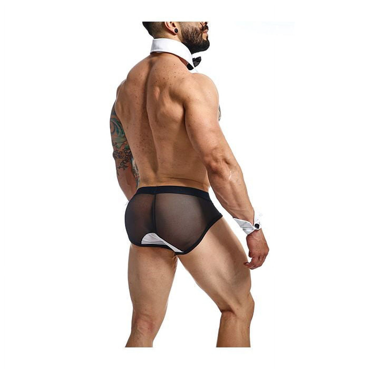 Black/White Sm Bow Tie Brief W423071