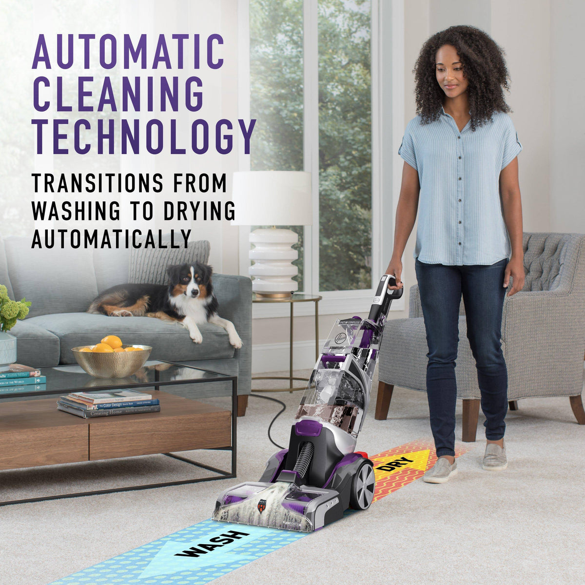 Purple Automatic Carpet Cleaner L460