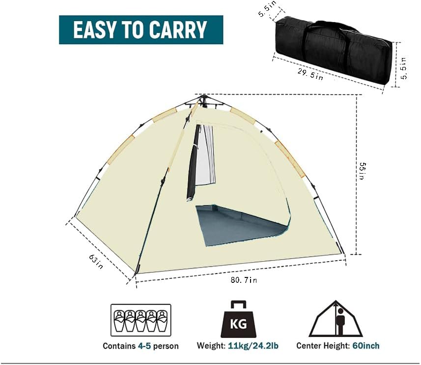 Camping Dome Tent Waterproof Portable Backpack Tent U918192